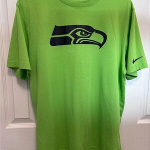 Nike Green  Seahawks Short Sleeve Tee Dri-Fit